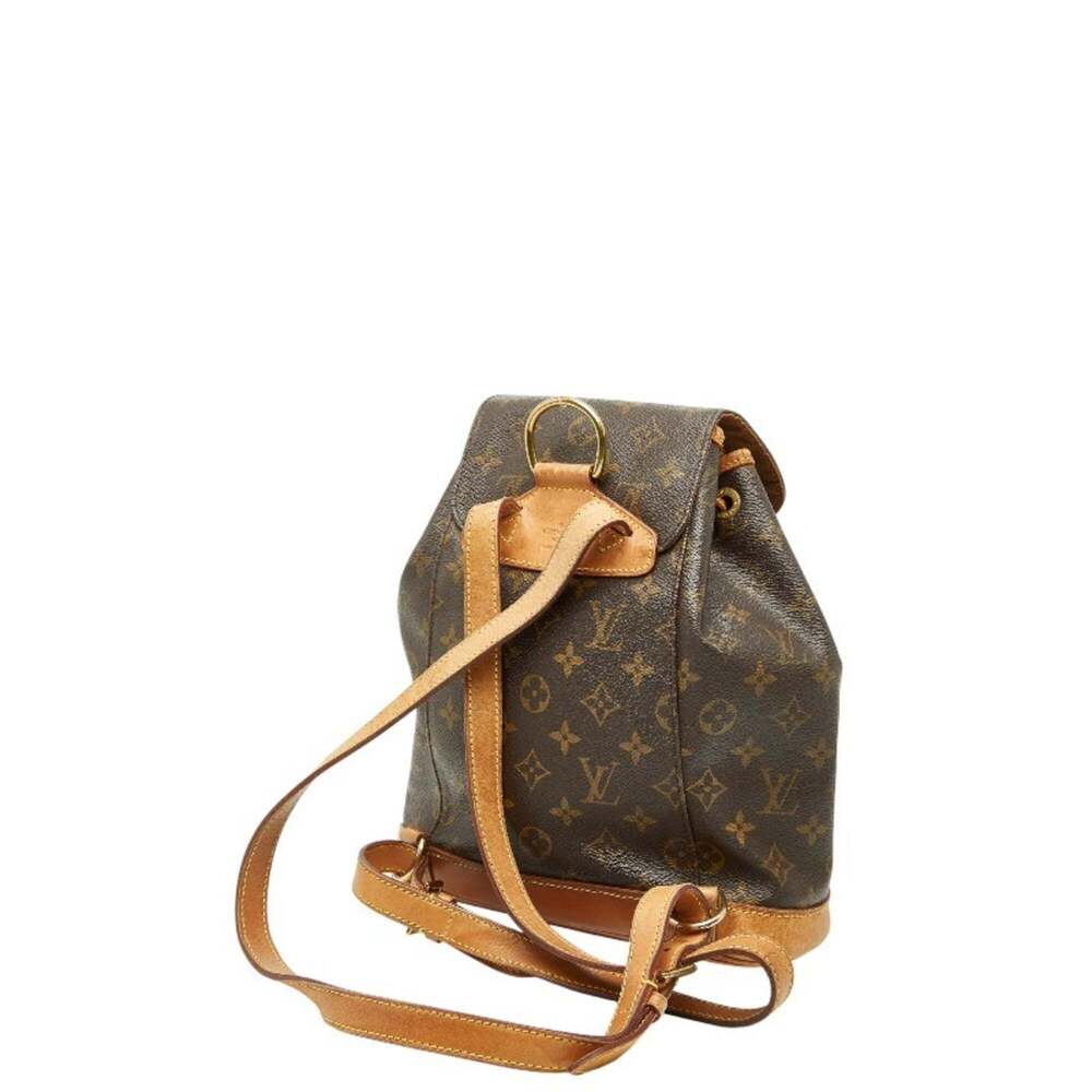 LOUIS VUITTON Brown Monogram Leather Backpack - Picture 2 of 10